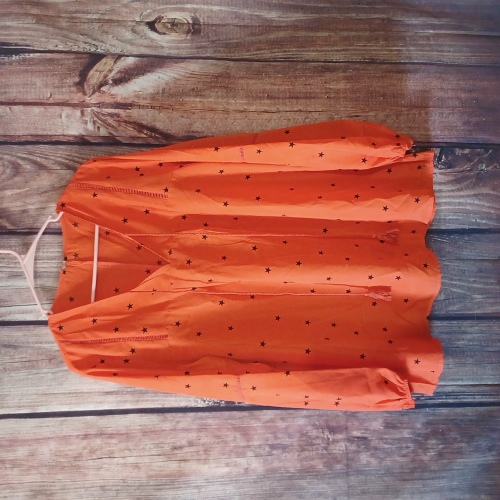 Vonda 2x orange with black stars top